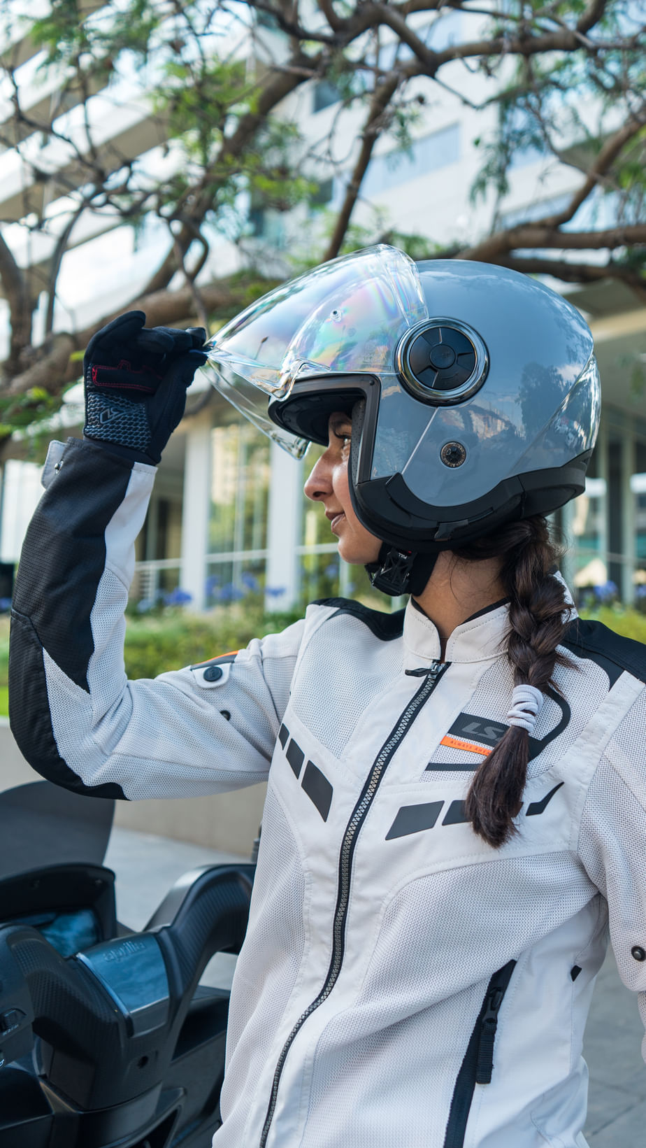 Casco LS2 620 Classy Nardo Gris / Brillo